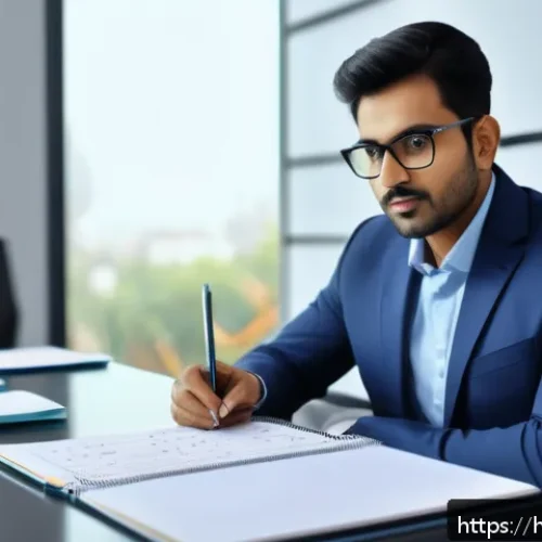 통역사로서의 시간 관리 스킬 - A professional Hindi interpreter in a modern conference room, wearing formal attire with a neatly ar...